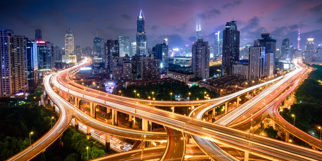 cityscape at night